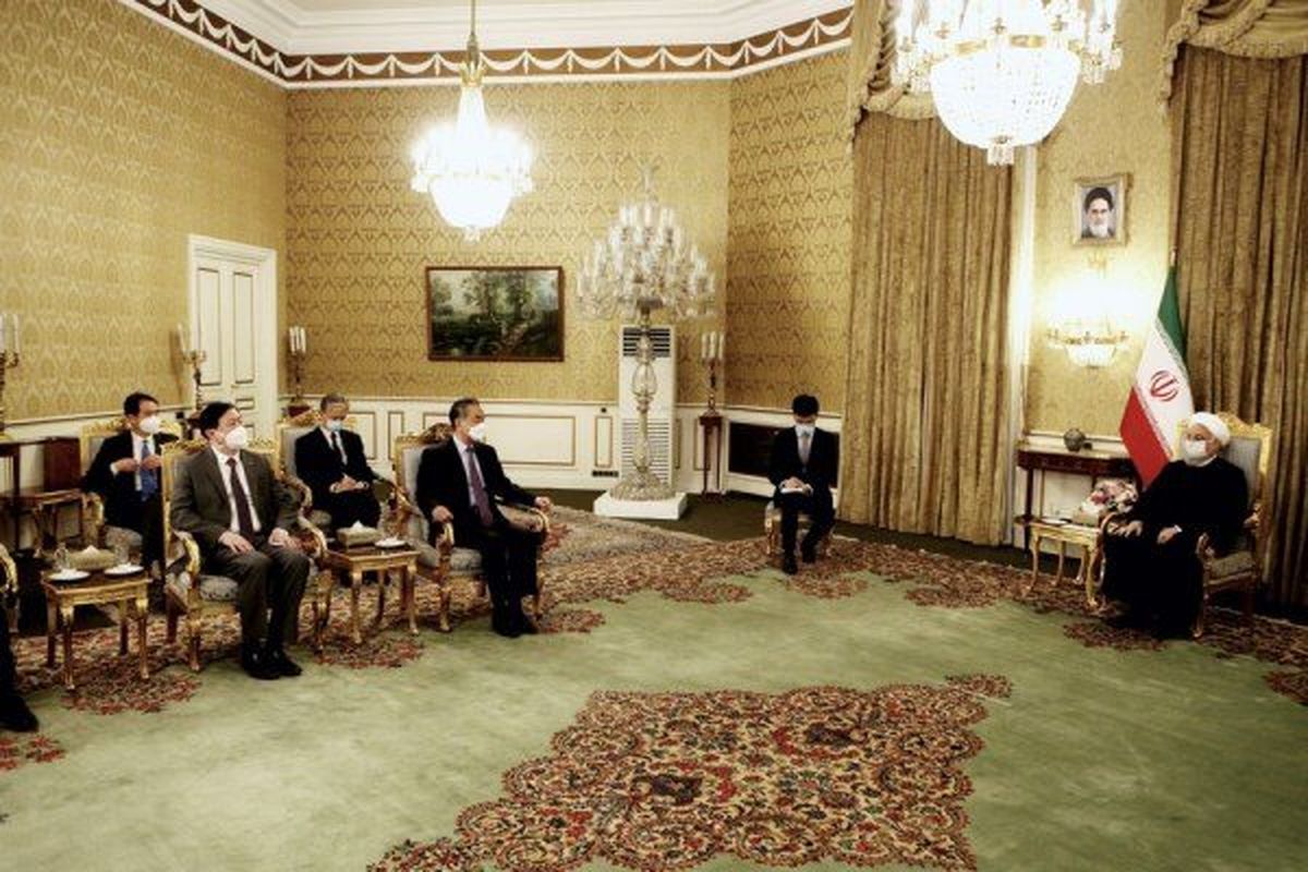 دیدار وانگ ئی با حسن روحانی
