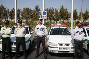 برگزاری مانور خودرویی یگان های ستاد نوروزی در گلپایگان