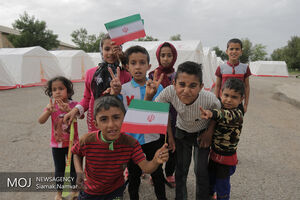 کمپ های اسکان موقت سیل زدگان خوزستان