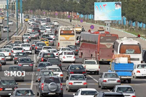 ترافیک سنگین در شریان‌های اصلی شهر