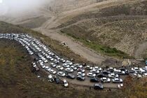 محورهای شمالی با بارش برف و باران زیر بار ترافیکی سنگین هستند