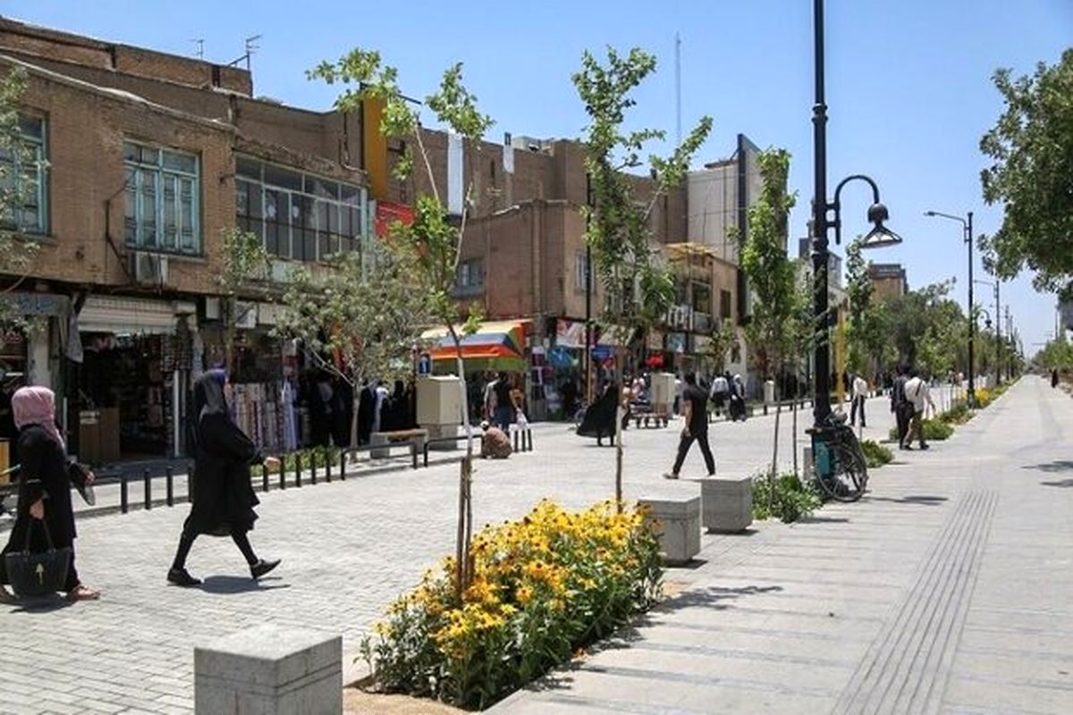 پیاده راه پارکینگ شهرداری کرمانشاه