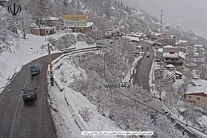 بارش برف و باران در جاده‌های ۱۶ استان کشور