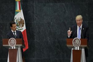 جدال پس از دیدار ترامپ با رییس جمهور مکزیک