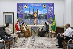 سفر رهبر جریان حکمت ملی عراق به قم و دیدار با تولیت آستان مقدس حضرت معصومه (س)