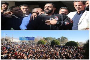 استقبال پرشور شیرازی ها از هادی چوپان" قهرمان مستر المپیا"