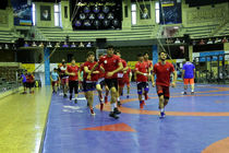 تمرینات مشترک تیم کشتی فرنگی جوانان ایران و ترکیه