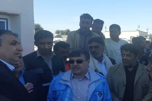 وزیر راه و شهرسازی و استاندار هرمزگان عازم شهرستان بشاگرد شدند