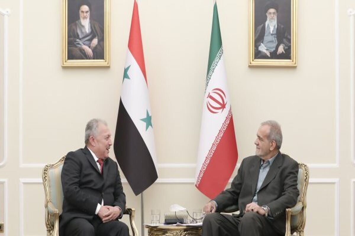 پزشکیان و نخست وزیر سوریه