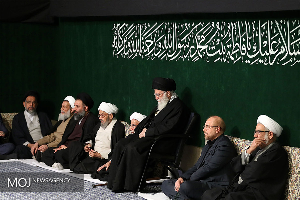دومین شب عزاداری شهادت حضرت فاطمه (س) با حضور مقام معظم رهبری