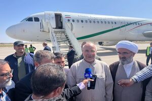 رئیس مجلس در مراسم اختتامیه کنگره بزرگداشت شهدای سمنان سخنرانی می‌کند