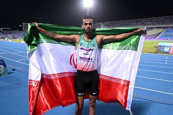 طلای درخشان علی امیریان در دوی ۸۰۰ متر بازی‌های کشورهای اسلامی