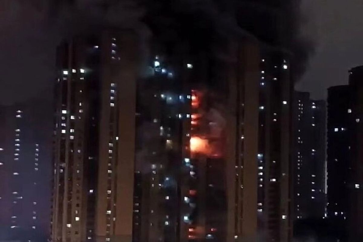 آتش سوزی در چین