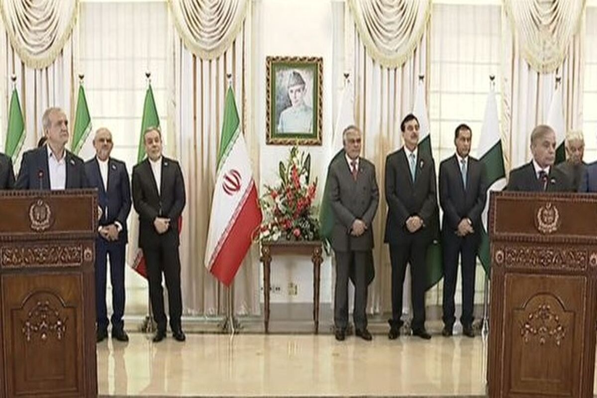 نشست خبری پزشکیان و پاکستان