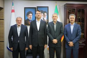  سرپرست مدیریت عامل بانک سرمایه با رئیس سازمان منطقه آزاد کیش دیدار کرد