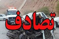 ۲ کشته و دو مصدوم در تصادف خودروی پراید و پژو در محور چوپانان - انارک