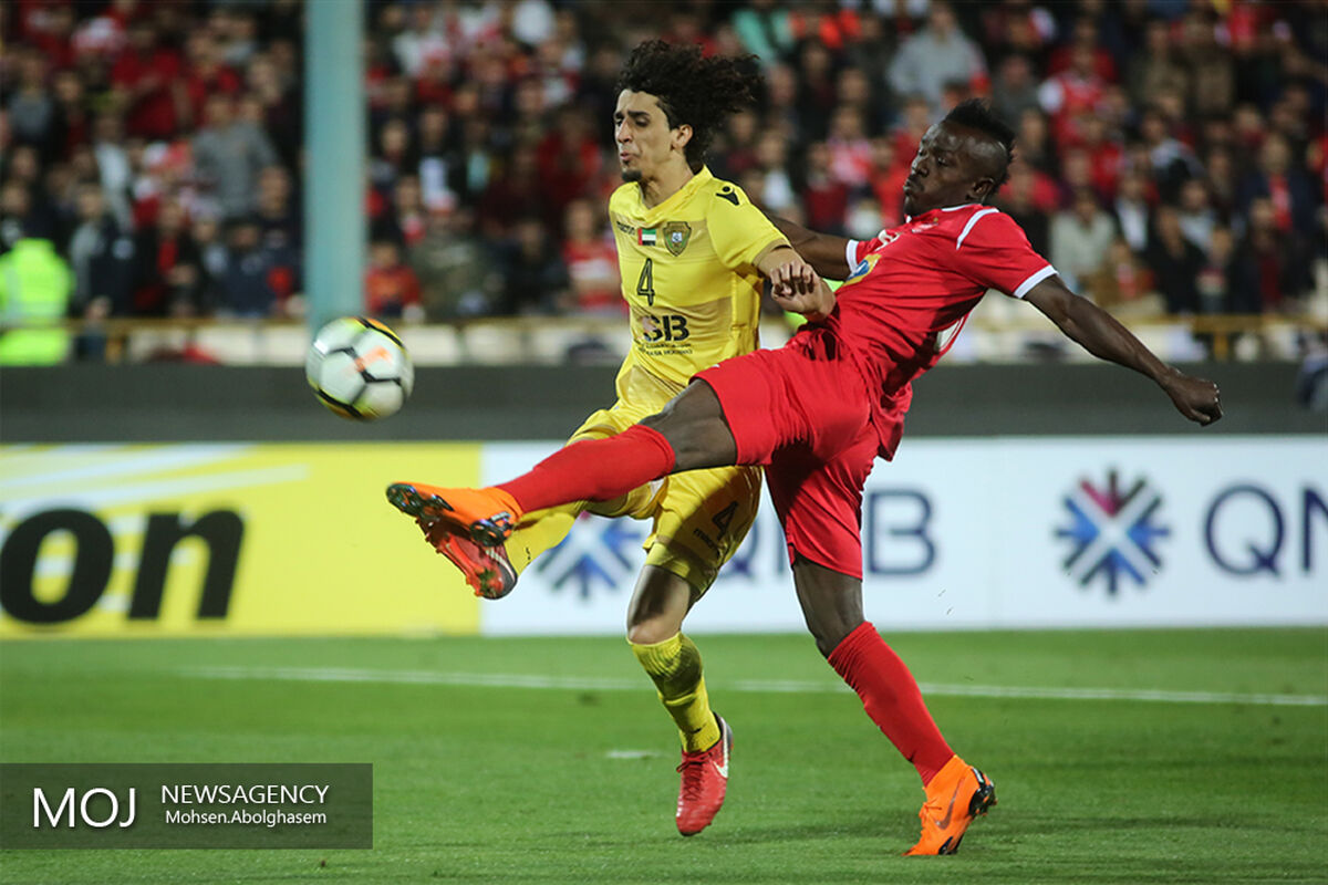 دیدار تیم های فوتبال پرسپولیس ایران و الوصل امارات