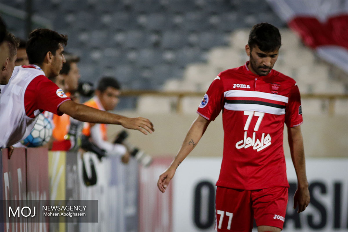 دیدار تیم های فوتبال پرسپولیس ایران و لخویا قطر