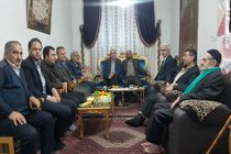 دیدار با خانواده شهید حسینی در شهر بهار 