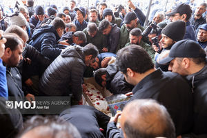 مراسم خاکسپاری شهدای حافظ امنیت