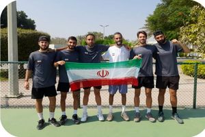 تیم ملی تنیس ایران در پایان تورنمنت فجیره سوم شد