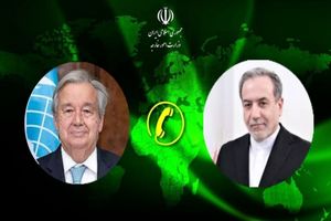 وزیر امور خارجه با دبیرکل سازمان ملل متحد گفتگو کرد
