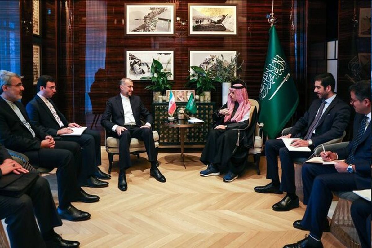 امیرعبداللهیان و فیصل بن فرحان وزیر خارجه عربستان