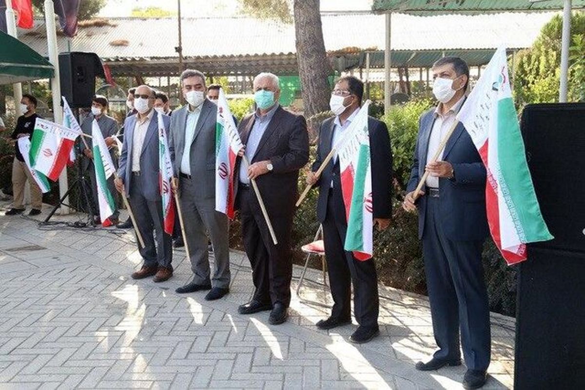 مراسم تعویض پرچم گلزار شهدای بهشت زهرا (س)