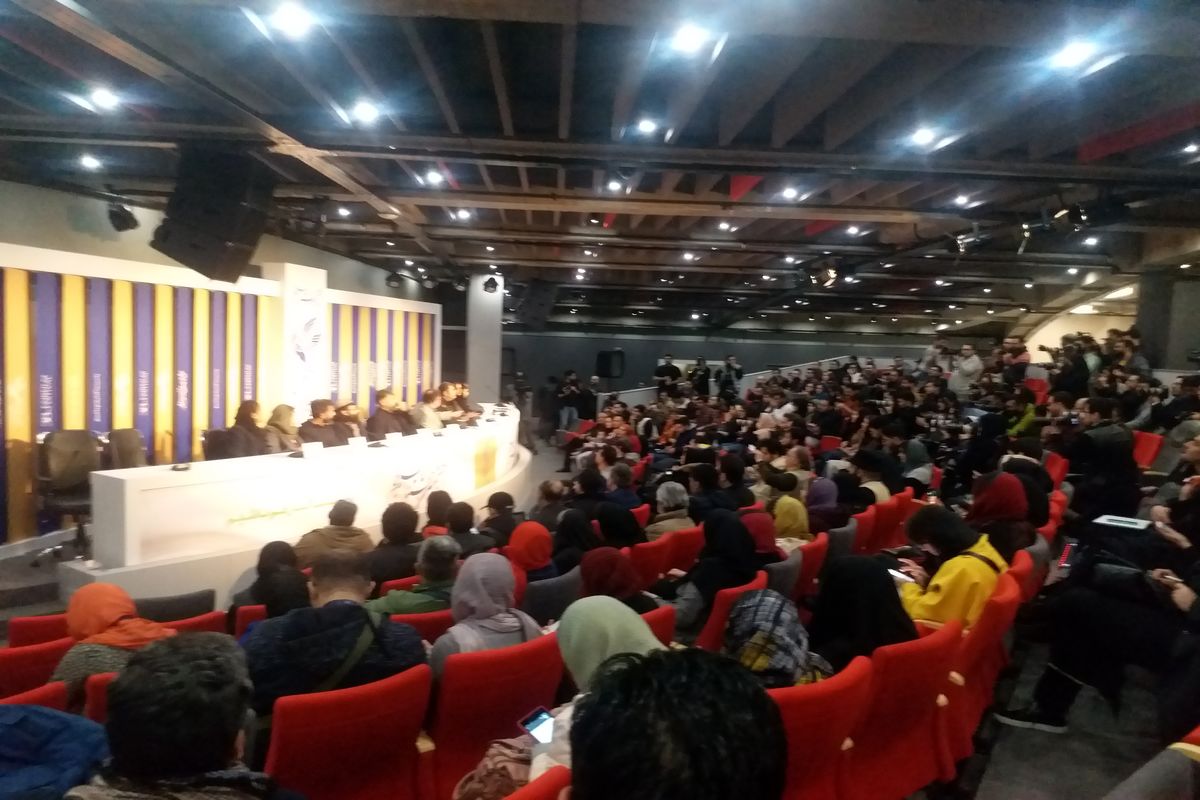 نشست خبری سه کام حبس به کارگردانی سامان سالور