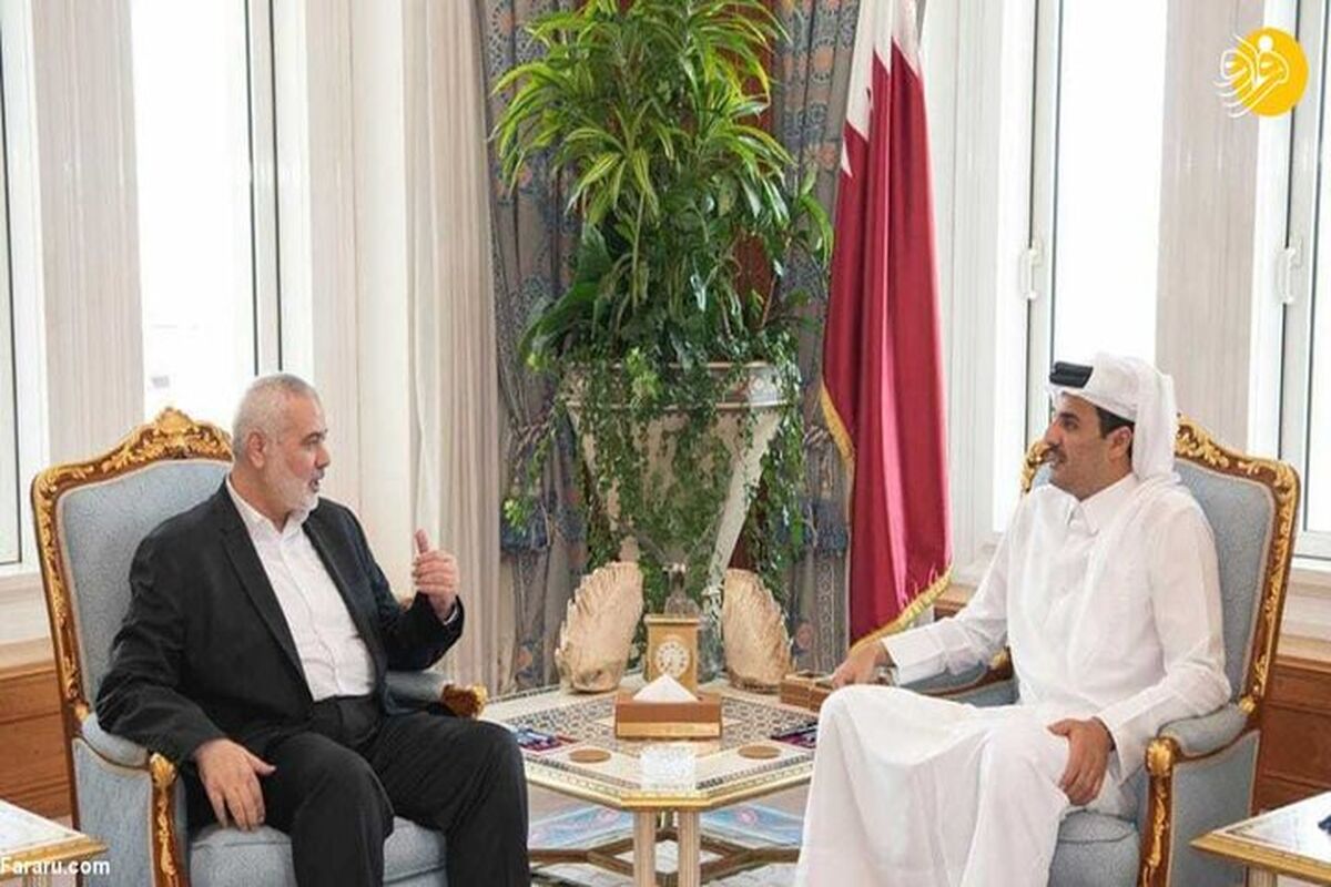 امیر قطر و اسماعیل هنیه