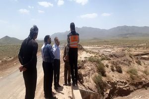 بازدید معاون حفاظت و بهره برداری آب منطقه ای اصفهان از منطقه سیل زده اردستان