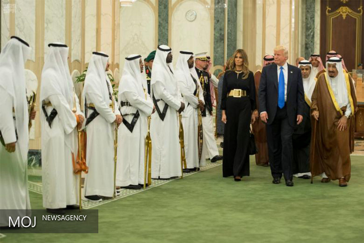 دیدار دونالد ترامپ با پادشاه عربستان