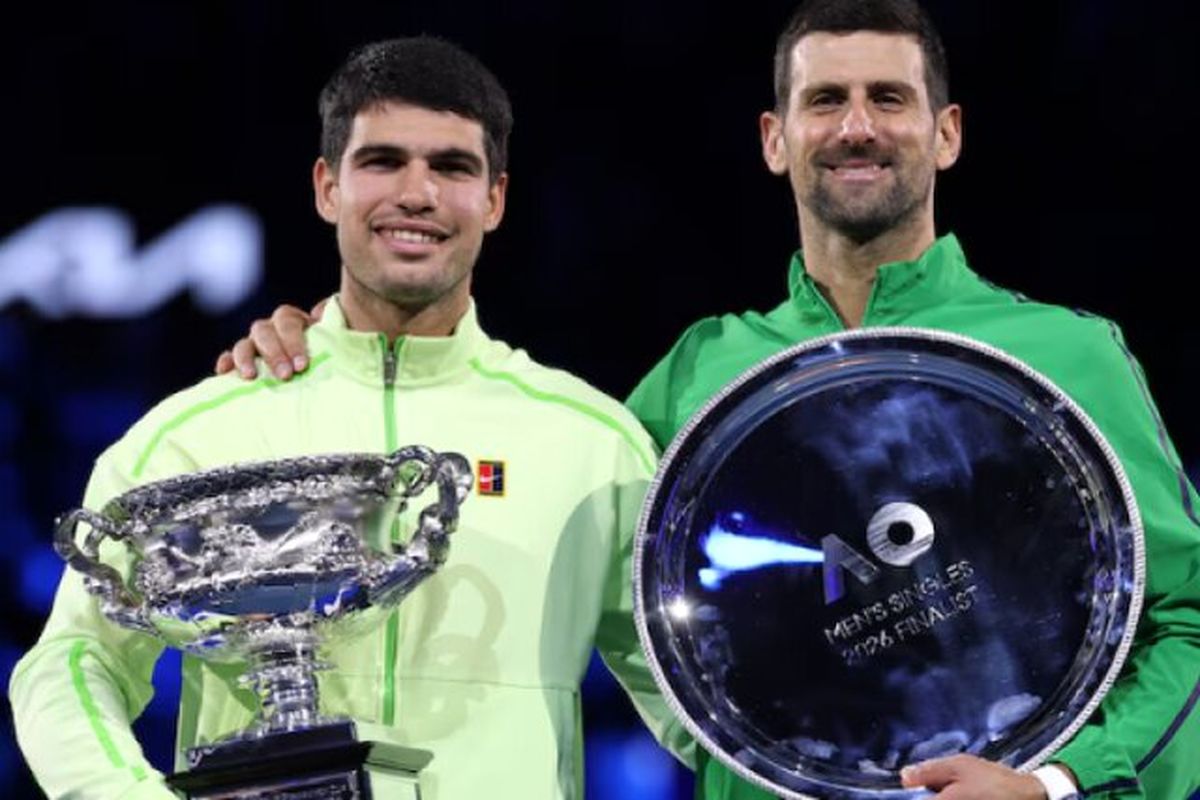  کارلوس آلکاراس اسپانیایی و نواک جوکوویچ