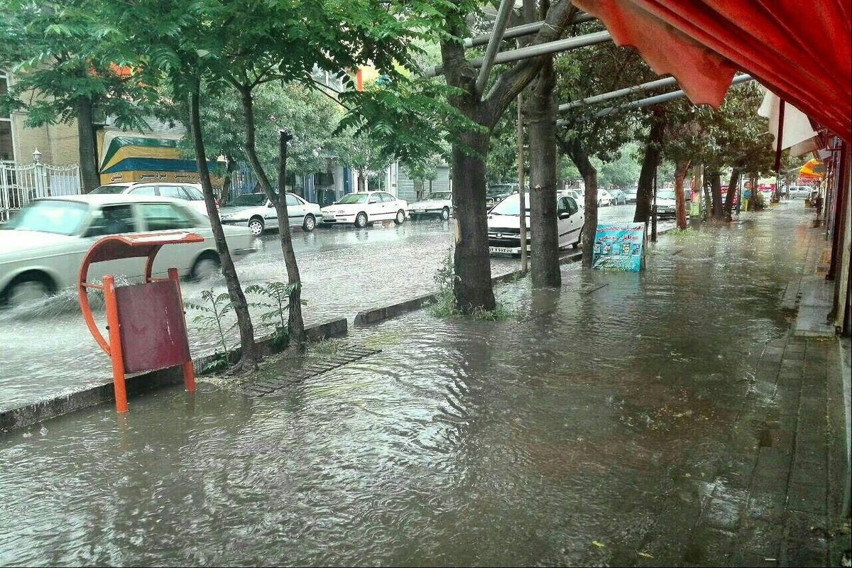 میزان بارش باران در شهرستان های خوزستان