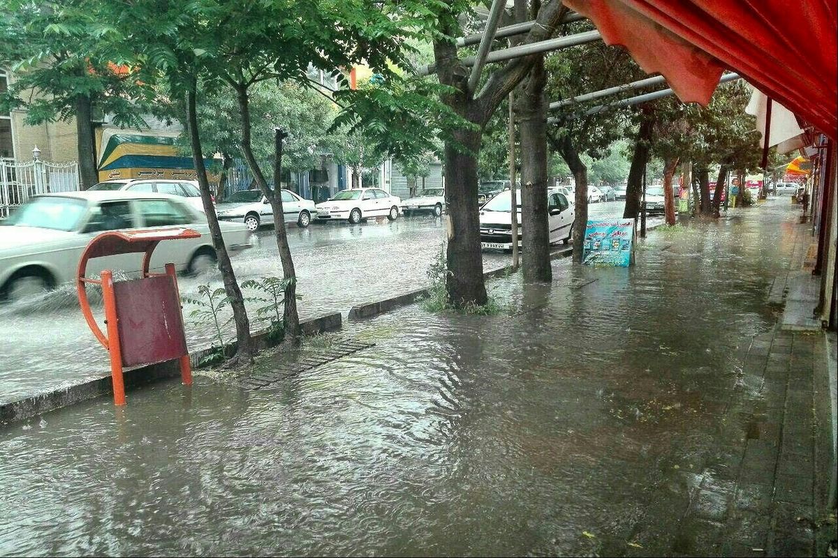 میزان بارش باران در شهرستان های خوزستان