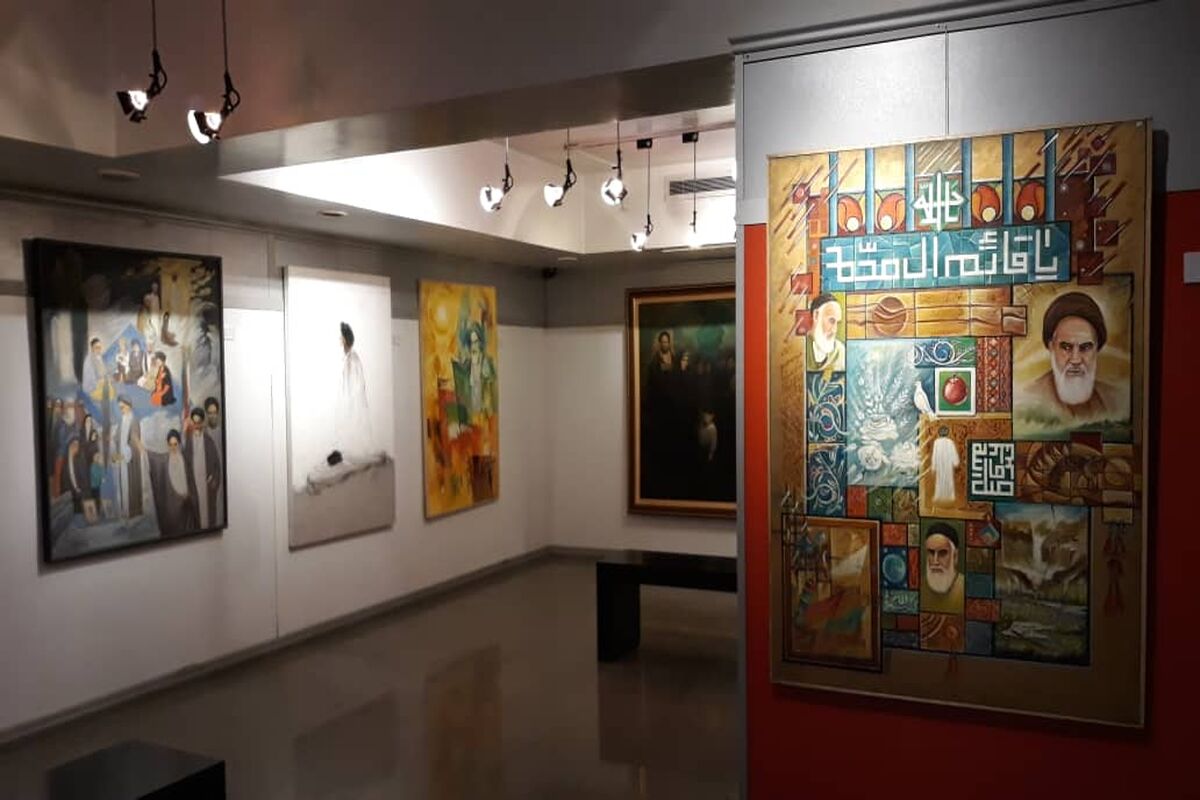 اثر علی شیخی در نمایشگاه سوگ آفتاب