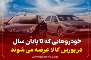 اینفوگرافیک/ خودروهایی که تا پایان سال در بورس کالا عرضه می شود