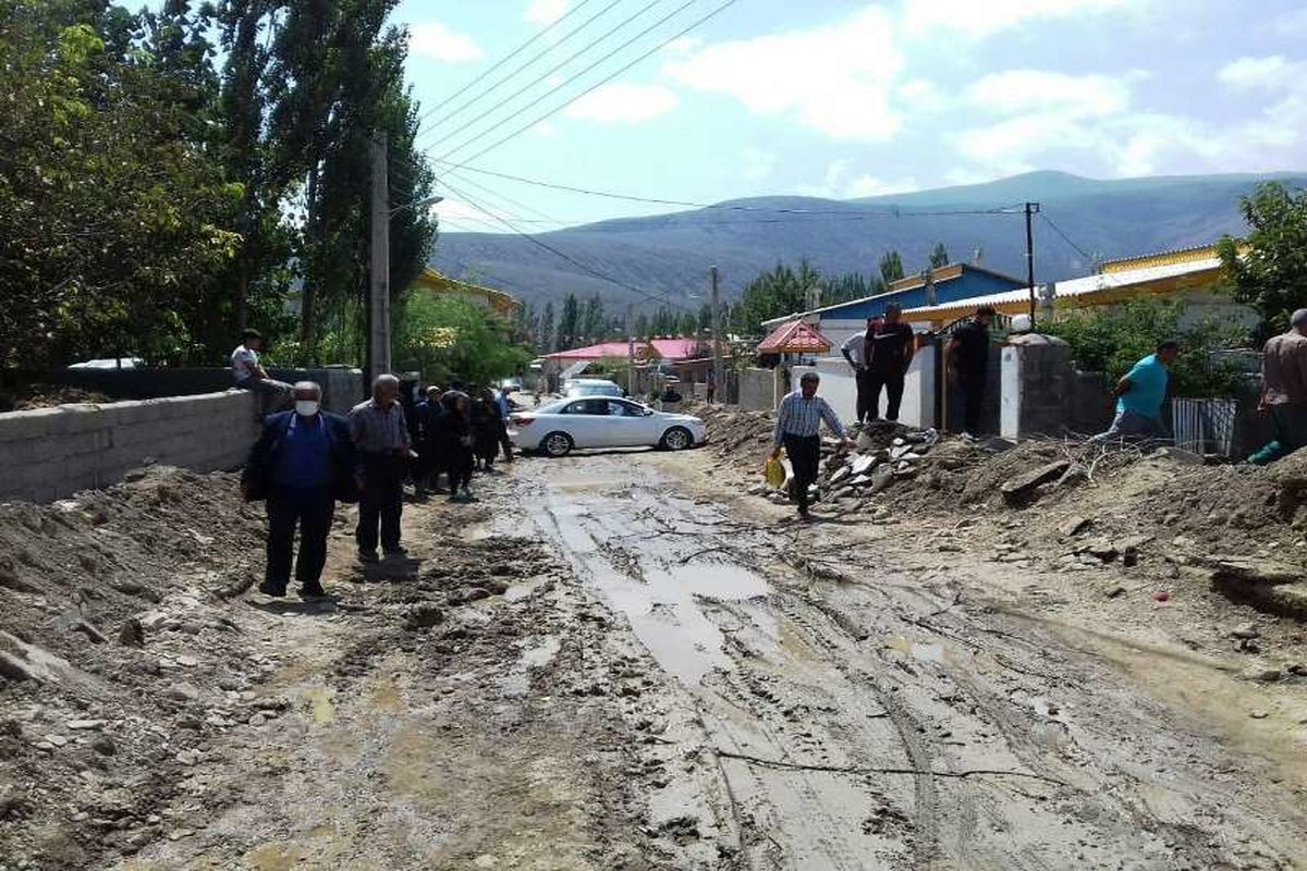 سیل شهر کجور