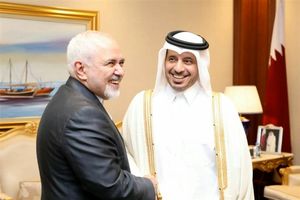 ظریف با نخست وزیر قطر دیدار کرد