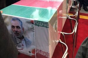 مراسم تشییع پیکر شهید حسن ایرلو در شهرک محلاتی برگزار شد
