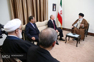دیدار رییس‌جمهوری روسیه با مقام معظم رهبری