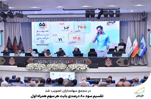 تقسیم سود 80 درصدی بابت هر سهم همراه اول
