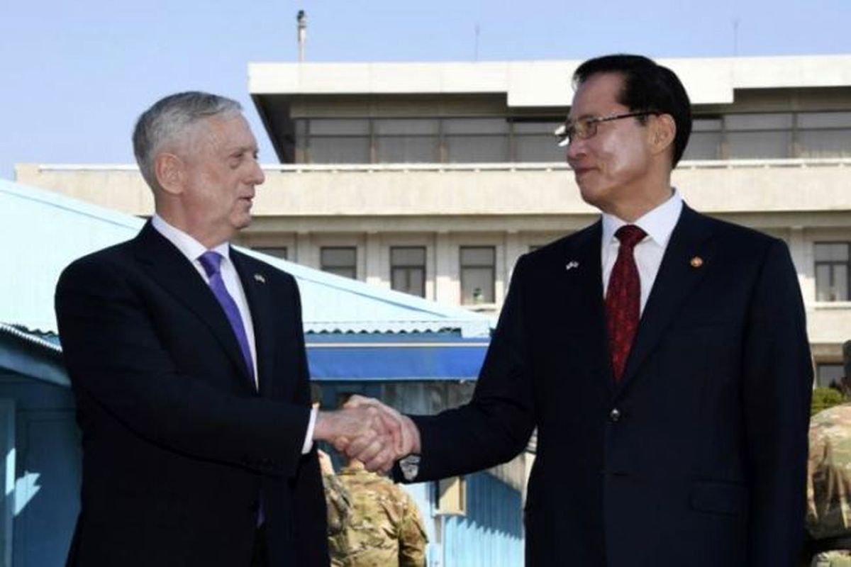 ماتیس و وزیر دفاع کره جنوبی