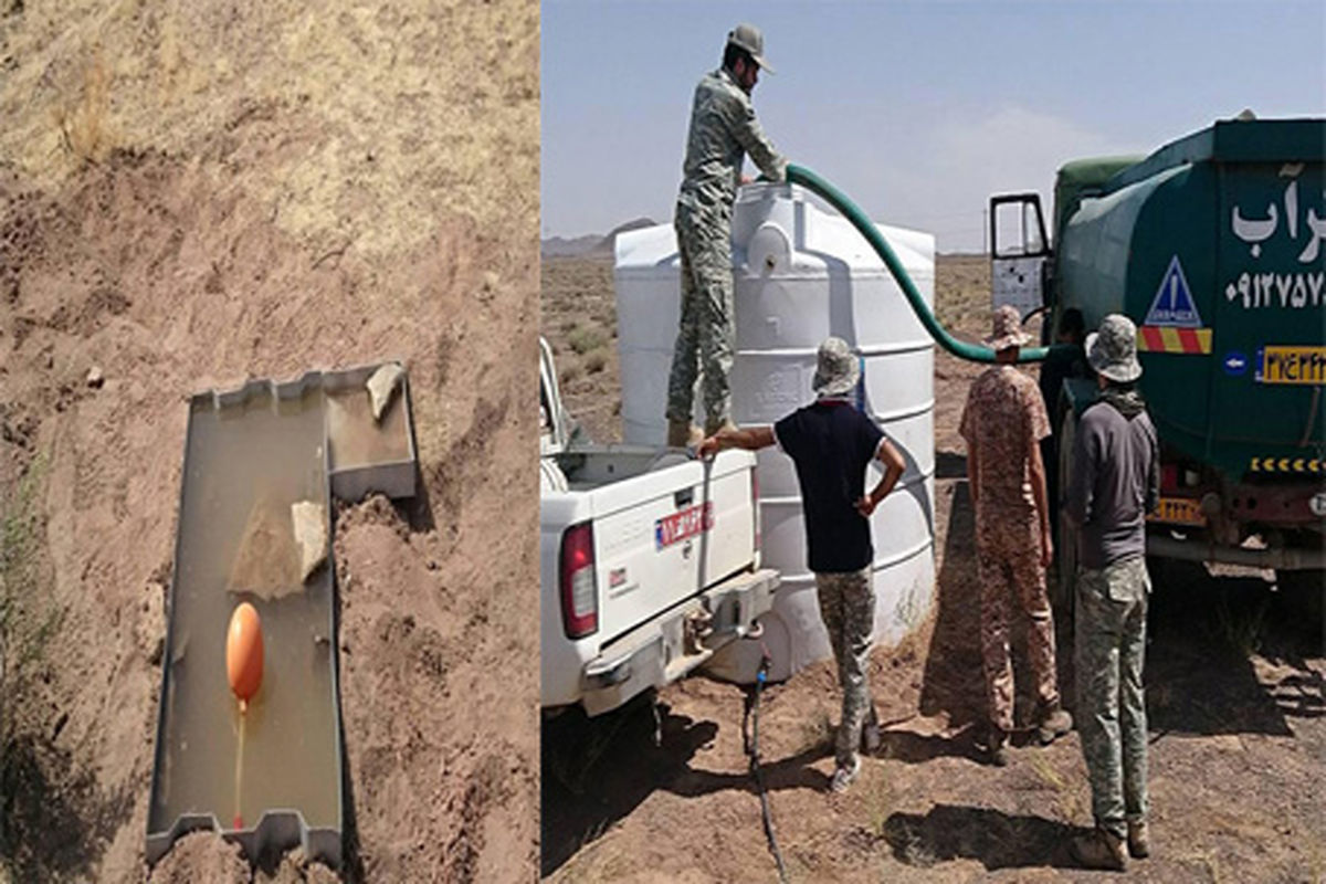 نصب آبشخور حیات وحش 