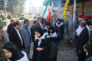 دانش آموزان دختر نواحی یک و دو رشت به اردوی راهیان نور اعزام شدند