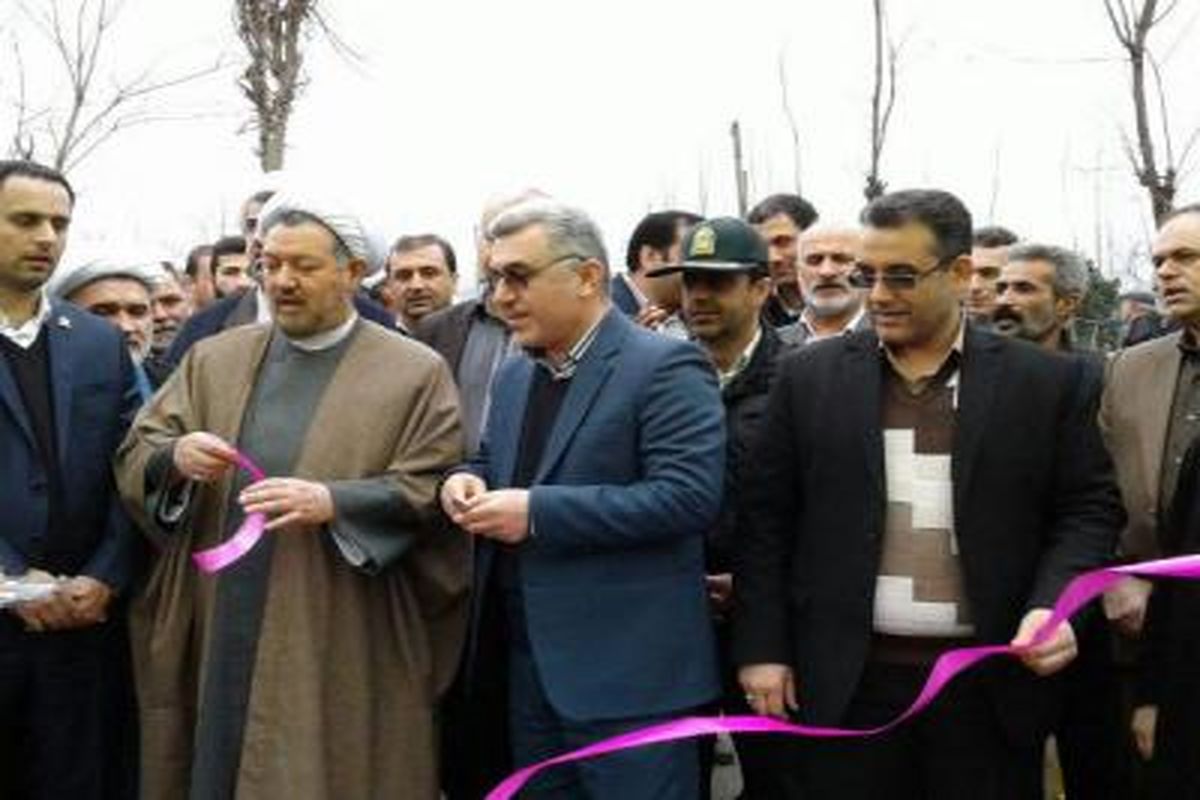 افتتاح طرح عمرانی رضوانشهر