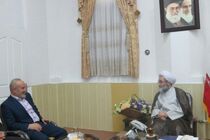 دیدار «ناصر ابوشریف» نماینده جنبش جهاد اسلامی فلسطین با آیت الله فلاحتی در رشت 