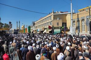 پیکر آیت الله علوی‌گرگانی در حرم مطهر حضرت معصومه(س) به خاک سپرده شد