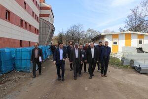  بازدید سرپرست فرمانداری رشت از بیمارستان ۴۱۲ تختخوابی لاکان+تصاویر