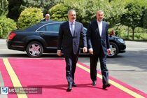 وزیر خارجه ایران از همتای ترکیه ای خود استقبال کرد
